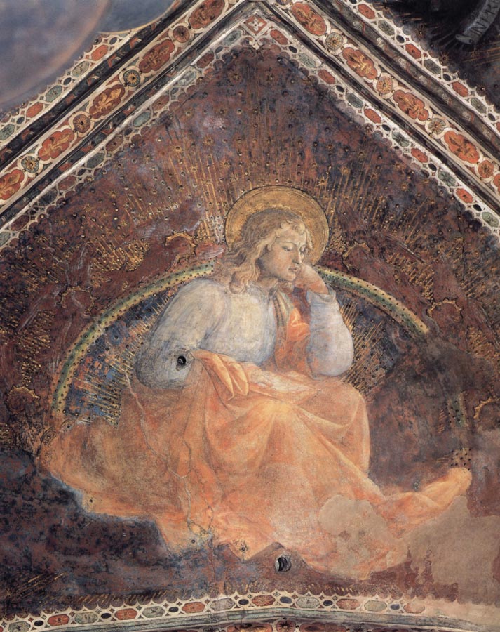 Fra Filippo Lippi St Luke Prato,cathedral of Santo Stefano,choir chapel